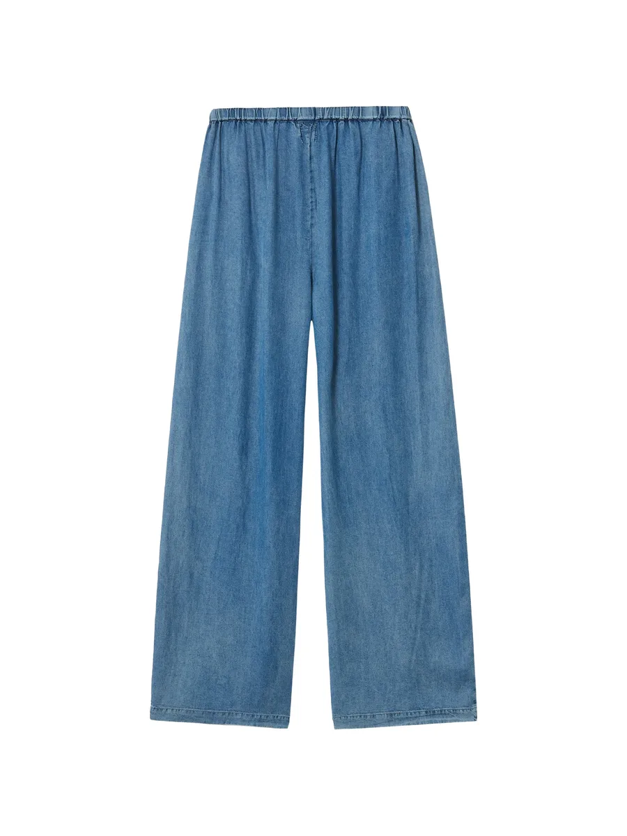 drawstring-waistband wide-leg jeans 4