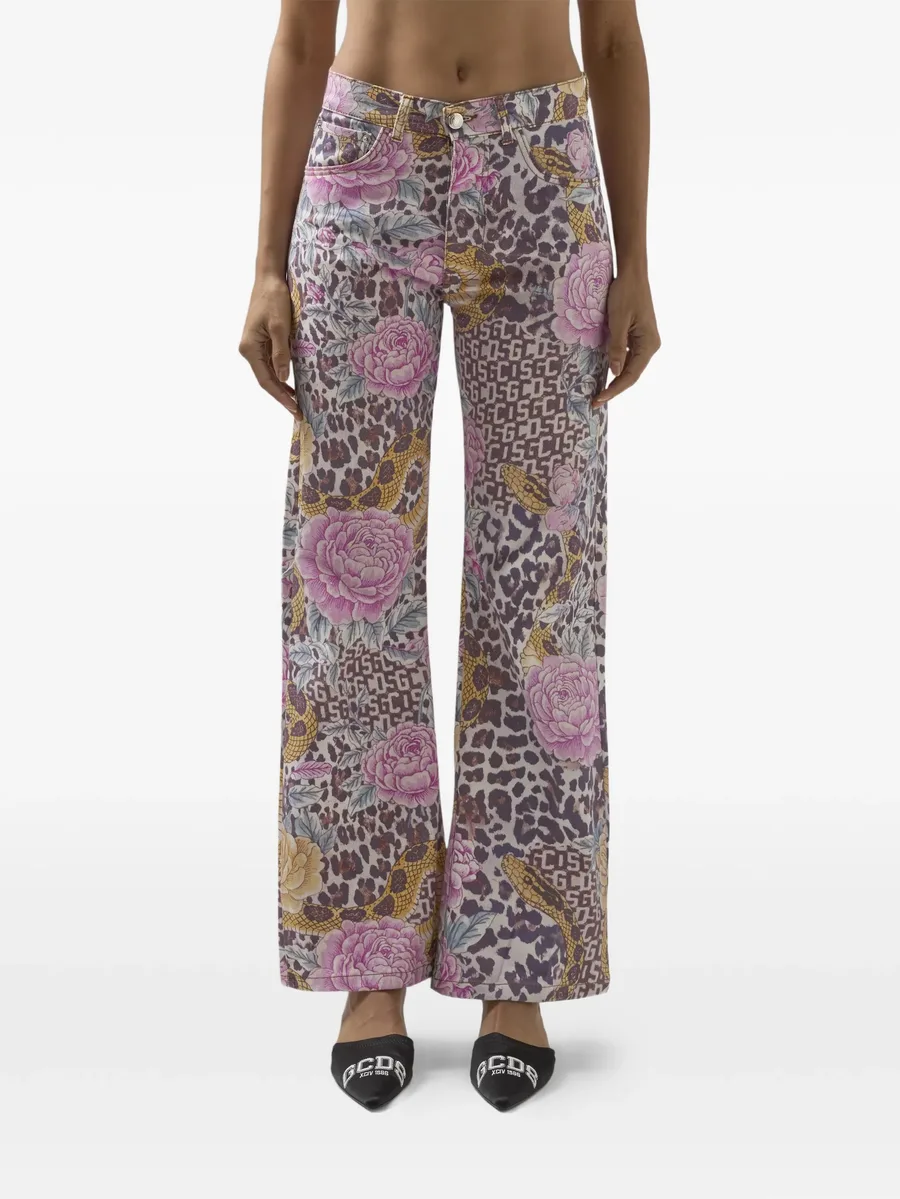 floral-print trousers 6