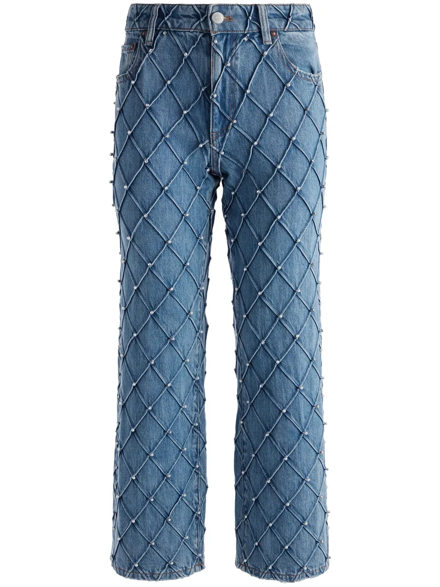 Weezy quilted cropped jeans 1