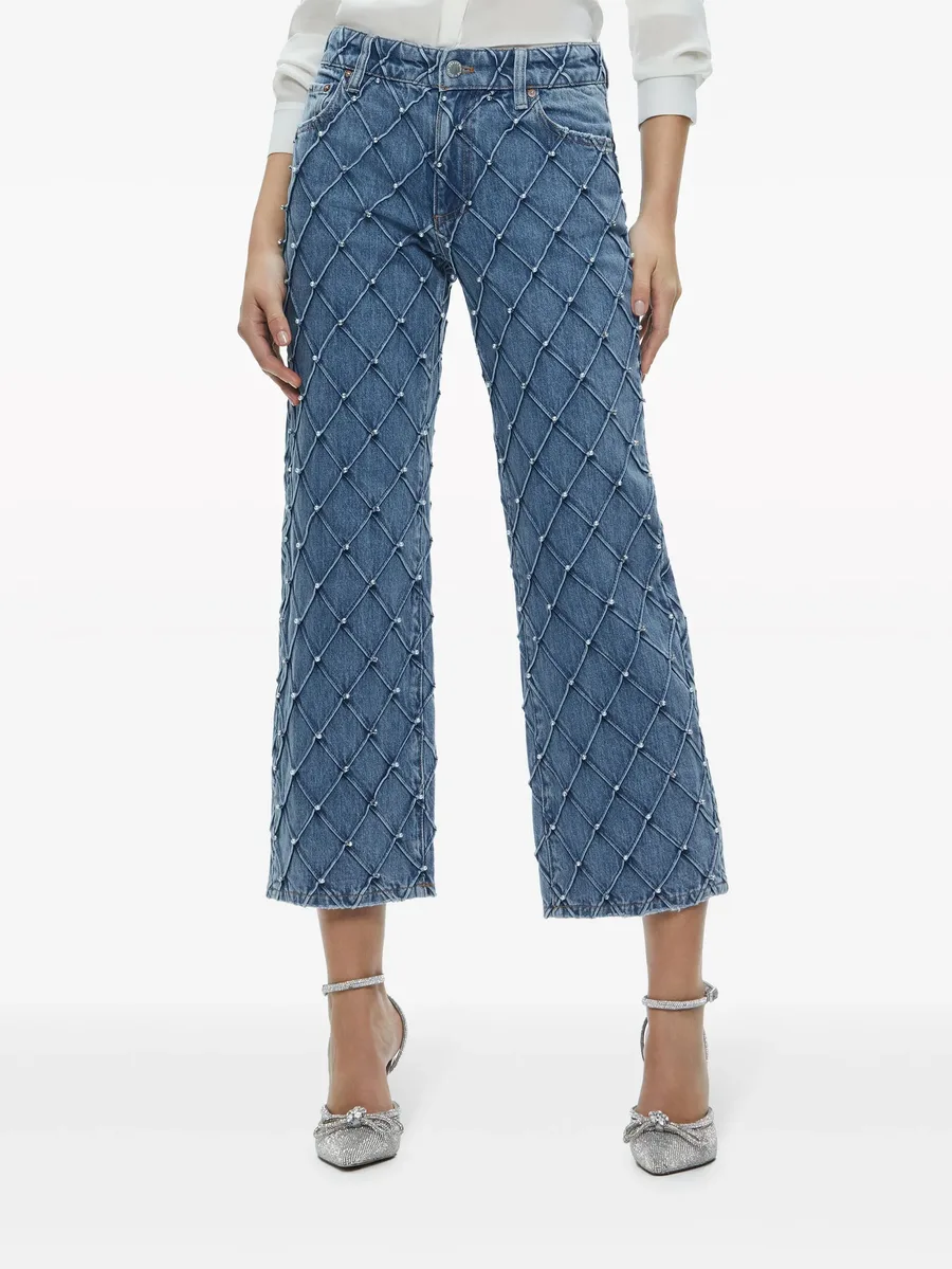 Weezy quilted cropped jeans 9