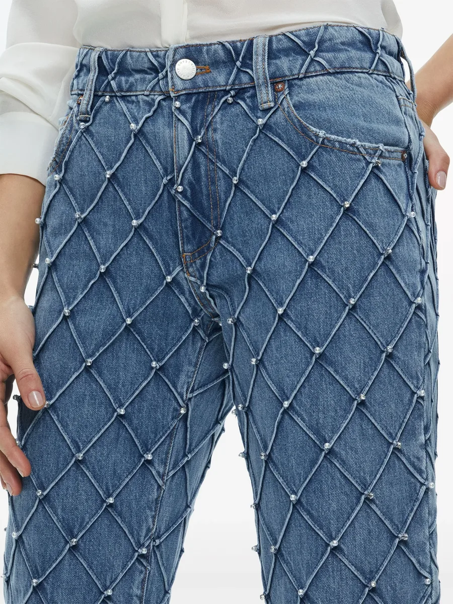 Weezy quilted cropped jeans 12