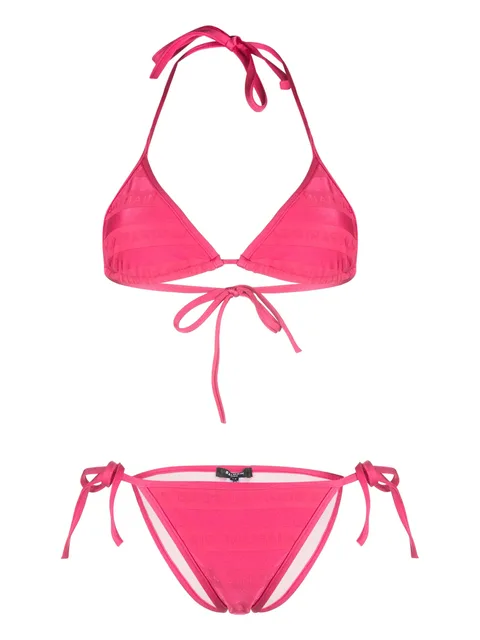 logo-print triangle-cup bikini