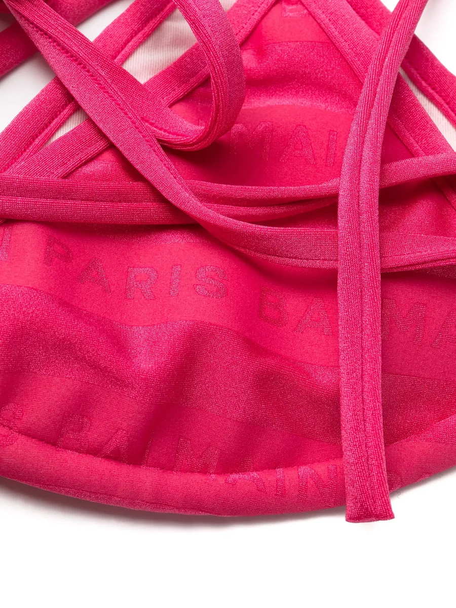 logo-print triangle-cup bikini 5