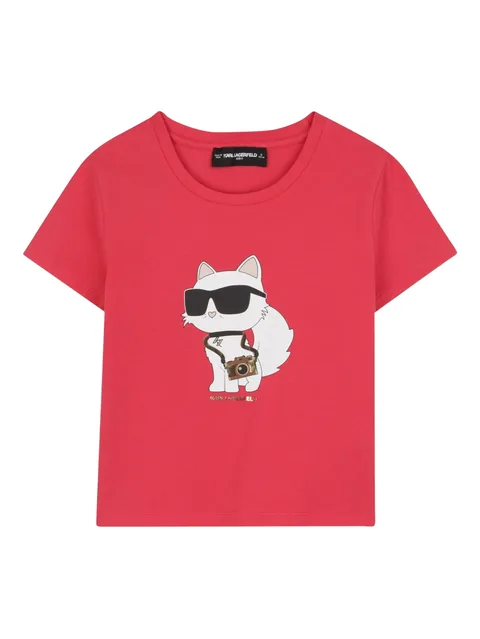 футболка с принтом Choupette