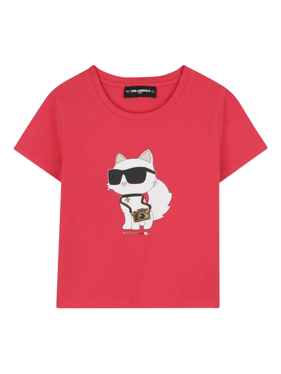 футболка с принтом Choupette 2