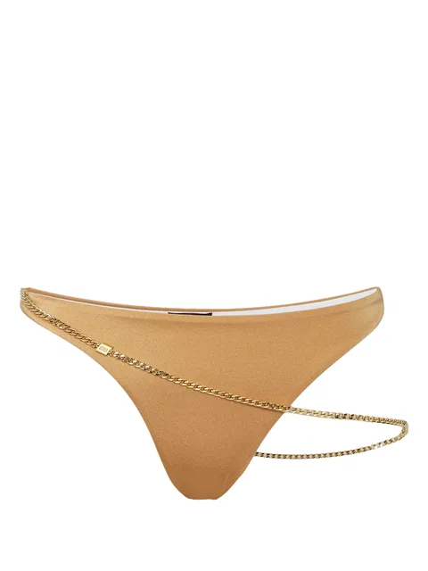 chain-link detailing bikini bottom