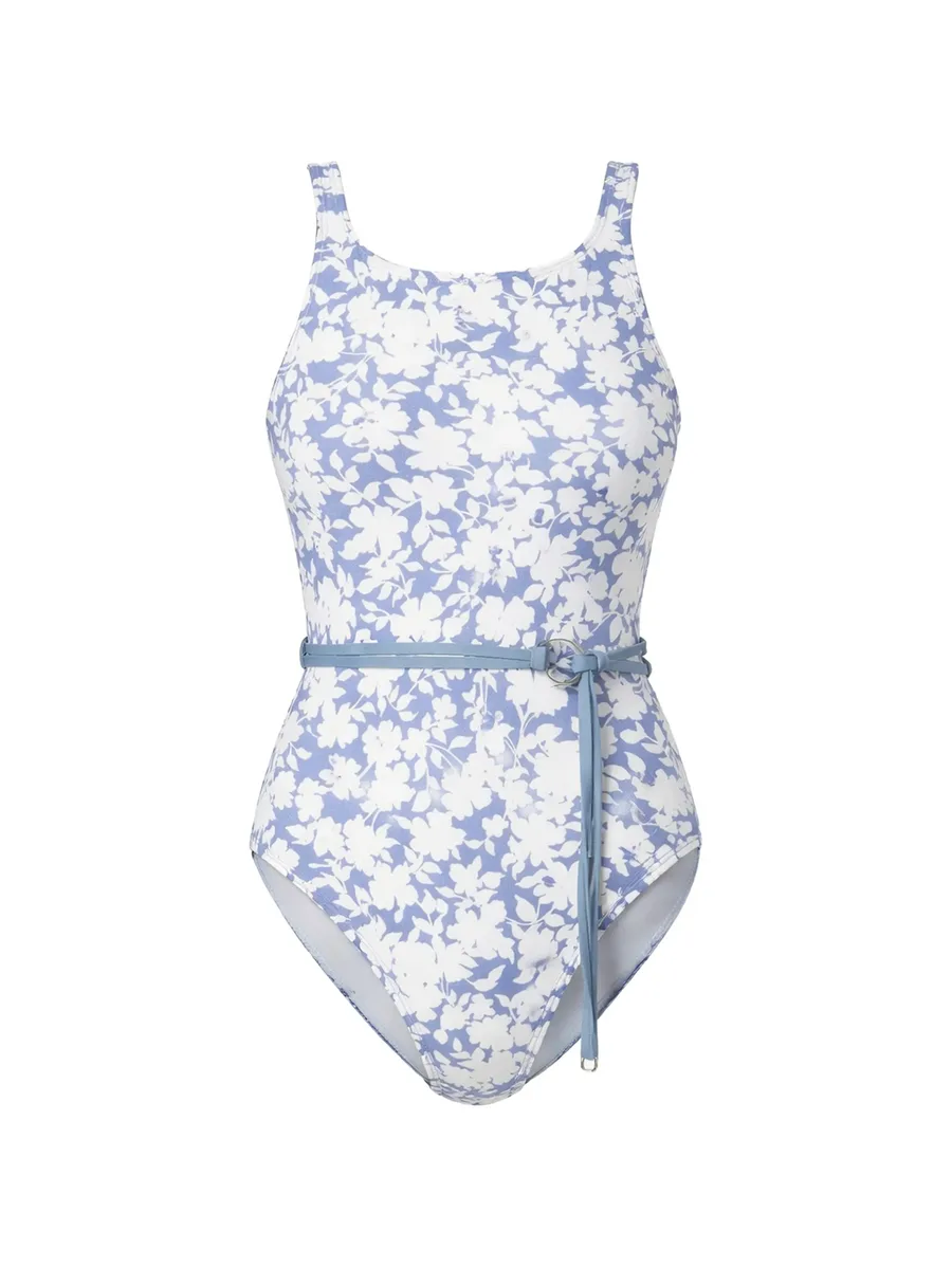 floral-print ring-detail swimsuit 2