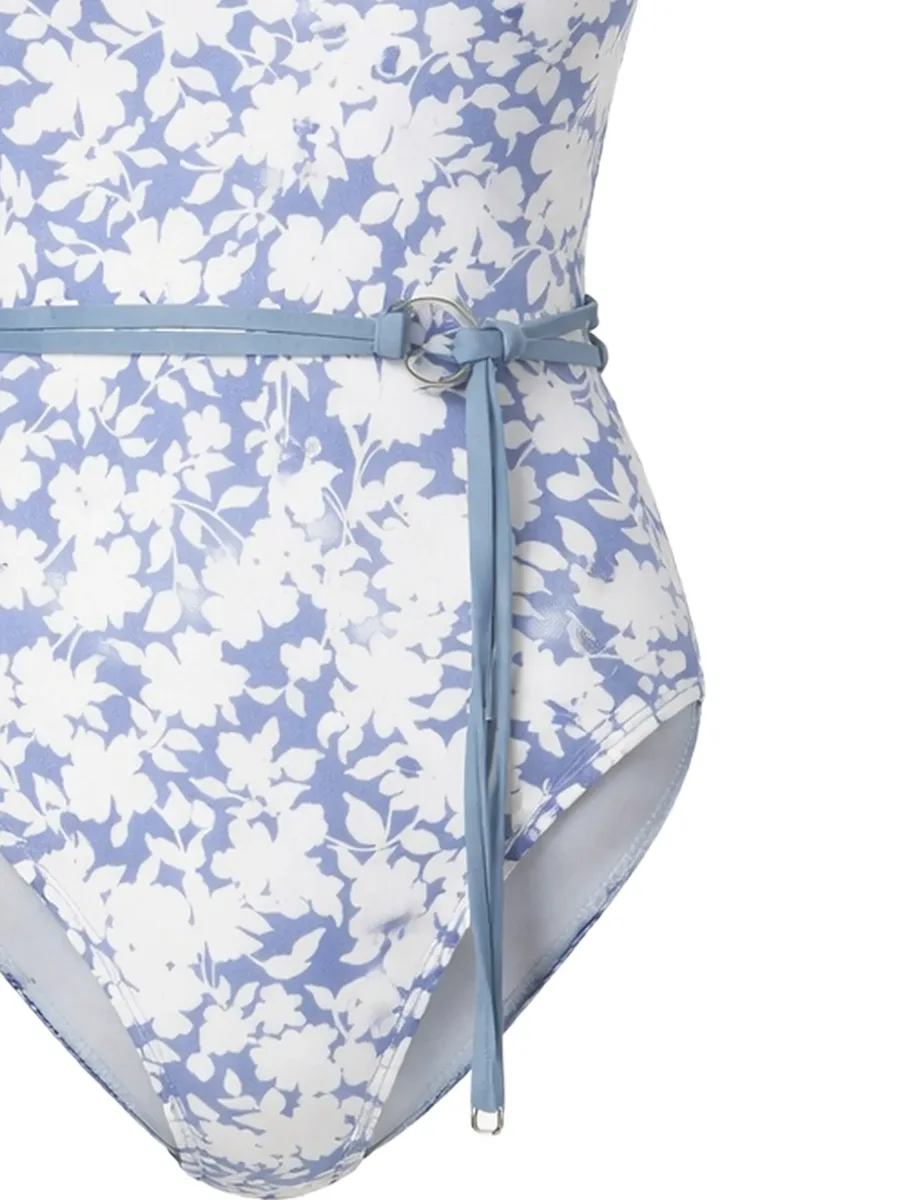 floral-print ring-detail swimsuit 4