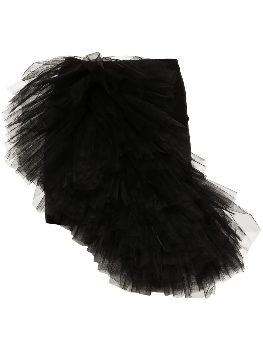 x Lia Aram tulle-insert mini skirt 2