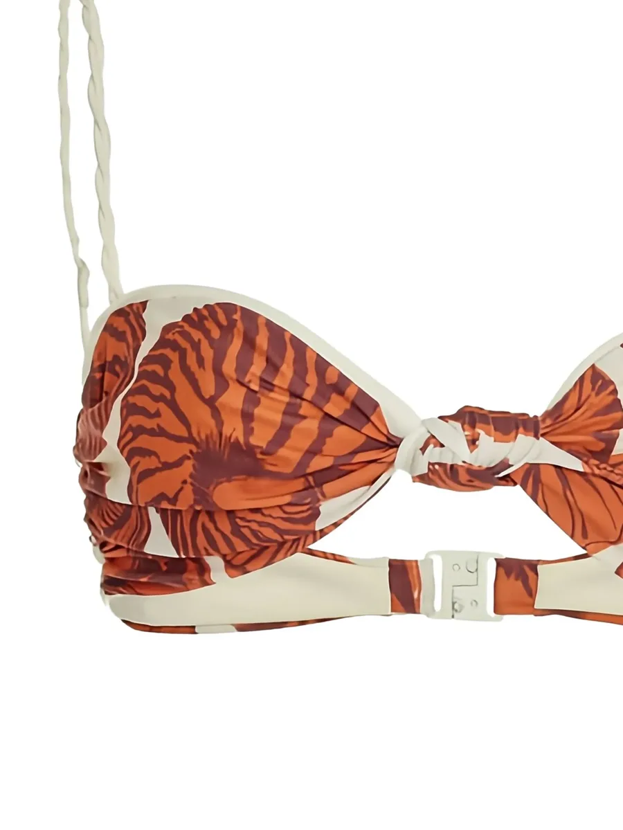 oyster shell-print bikini top 4