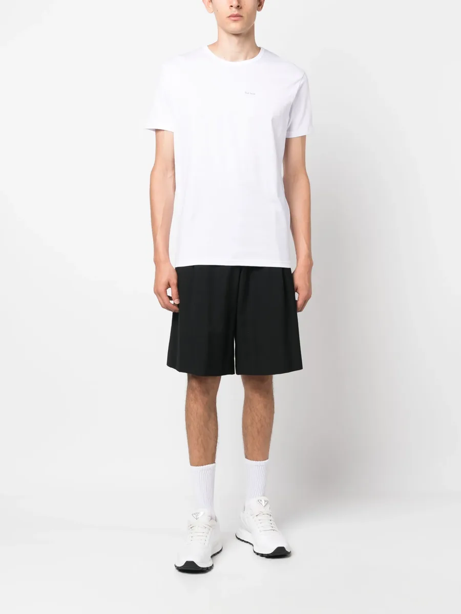 logo-print cotton T-shirt (pack of five) 4