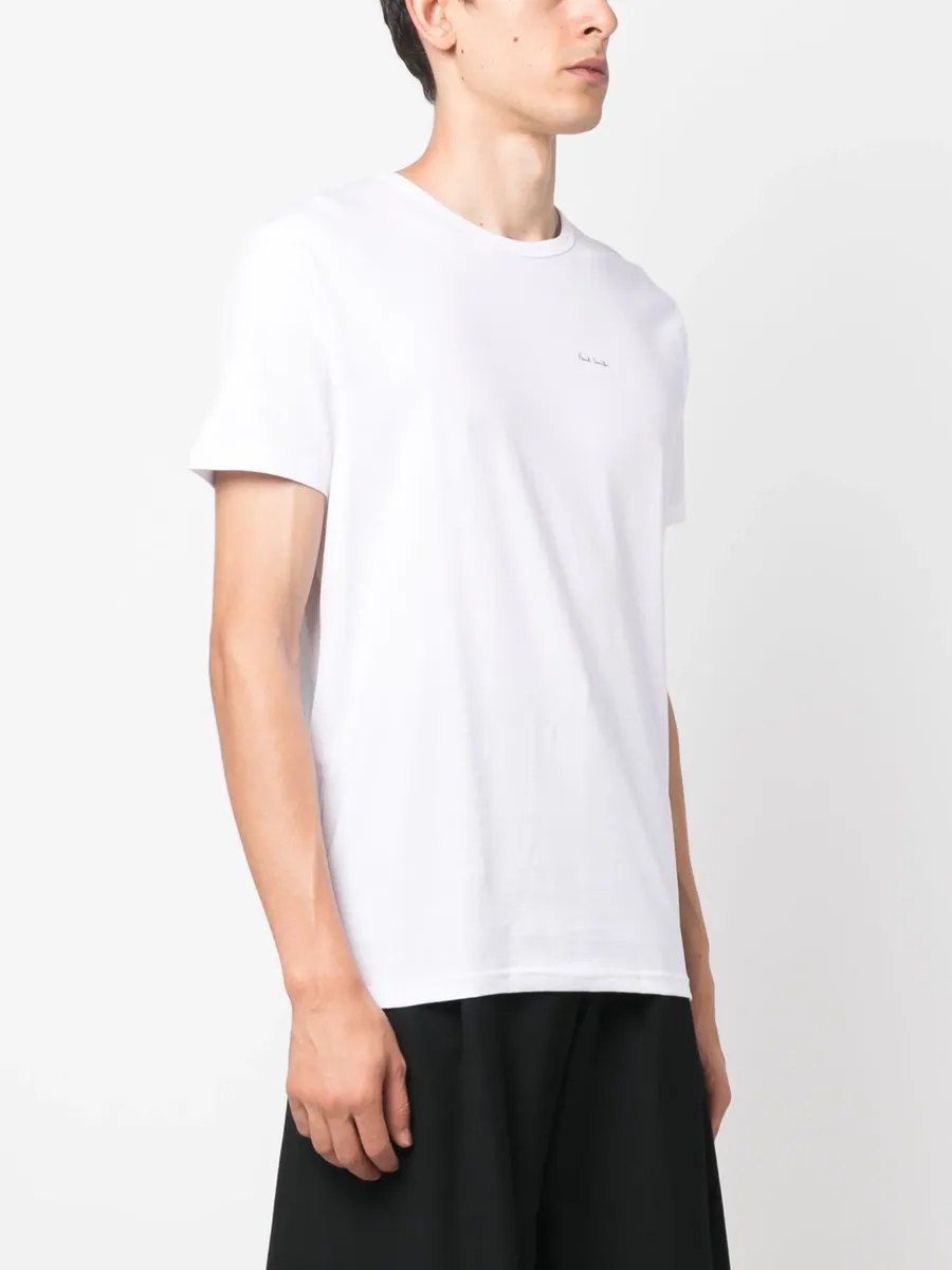 logo-print cotton T-shirt (pack of five) 5
