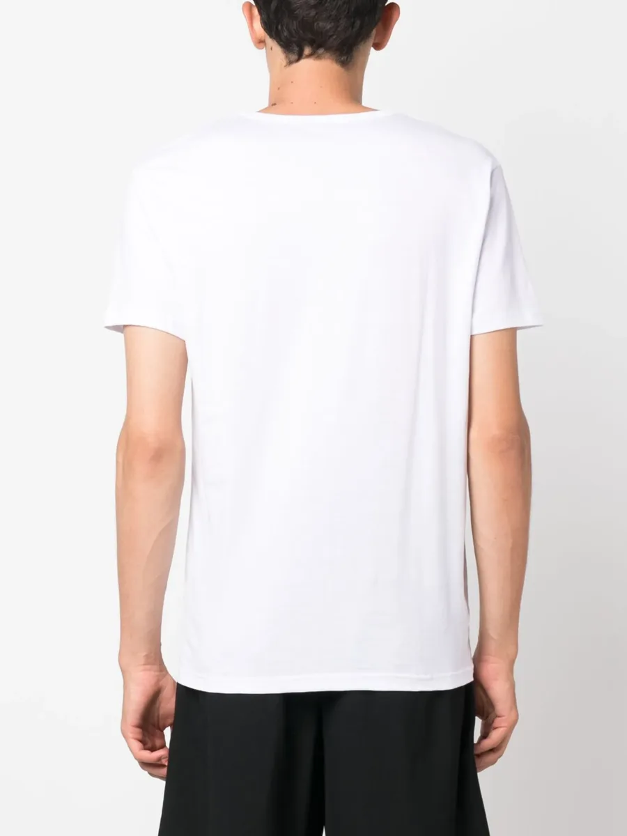 logo-print cotton T-shirt (pack of five) 8