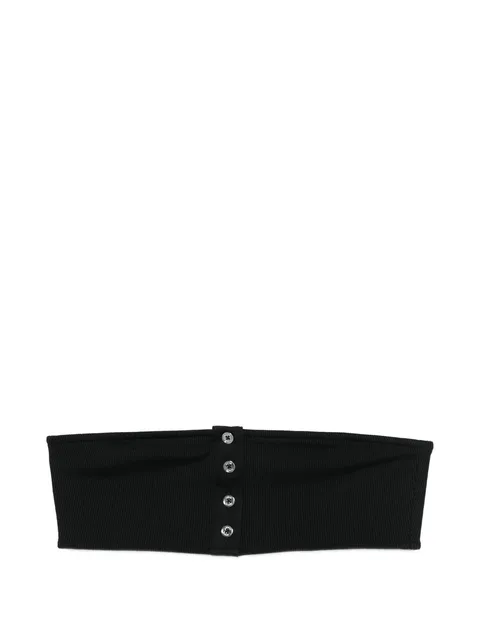 ribbed strapless bikini top
