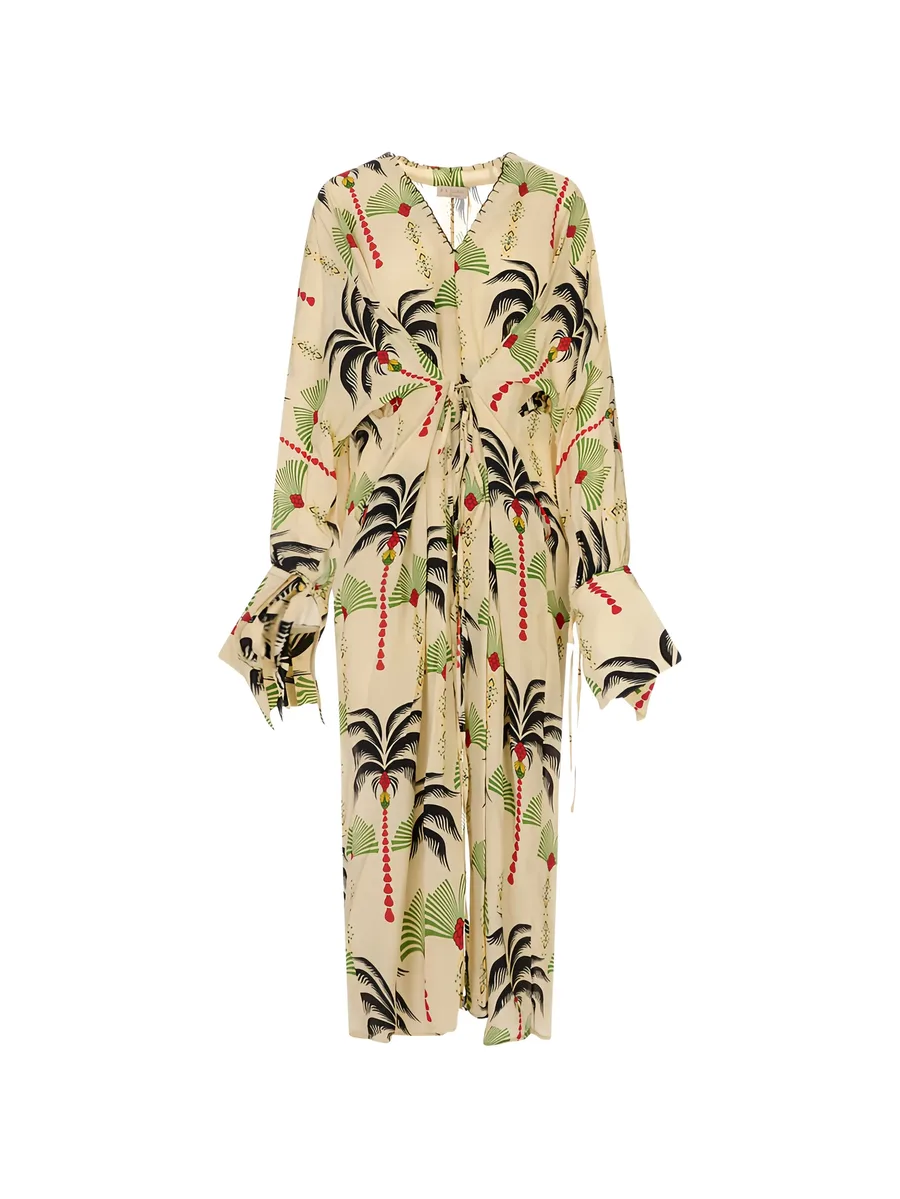 palm-print Cassandra dress 2