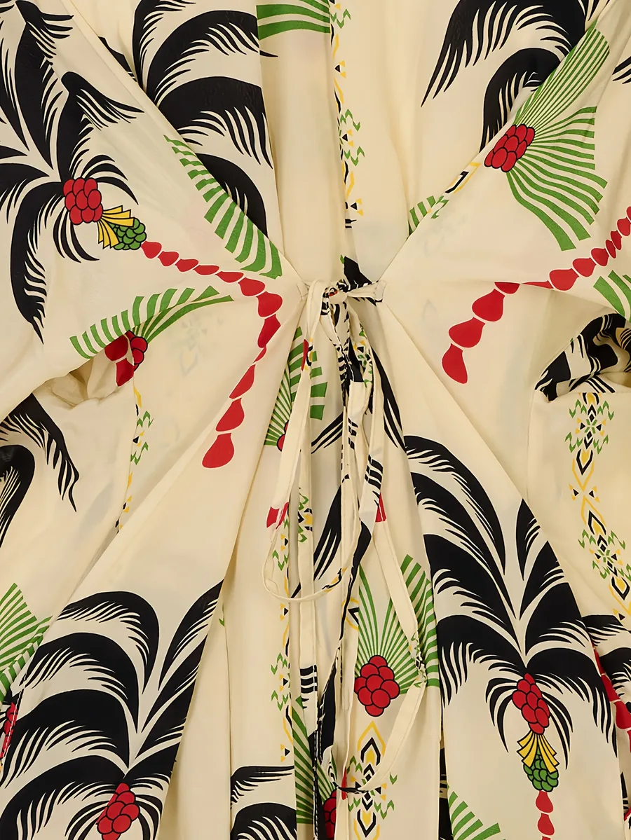 palm-print Cassandra dress 6