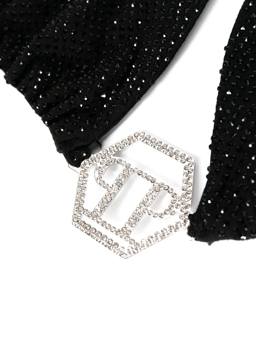 embellished-logo bikini top 6