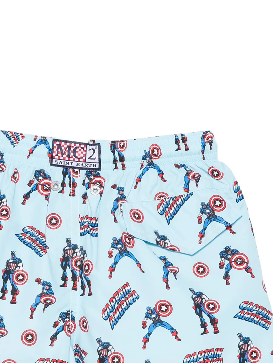 плавки-шорты с принтом Captain America из коллаборации с Marvel 4