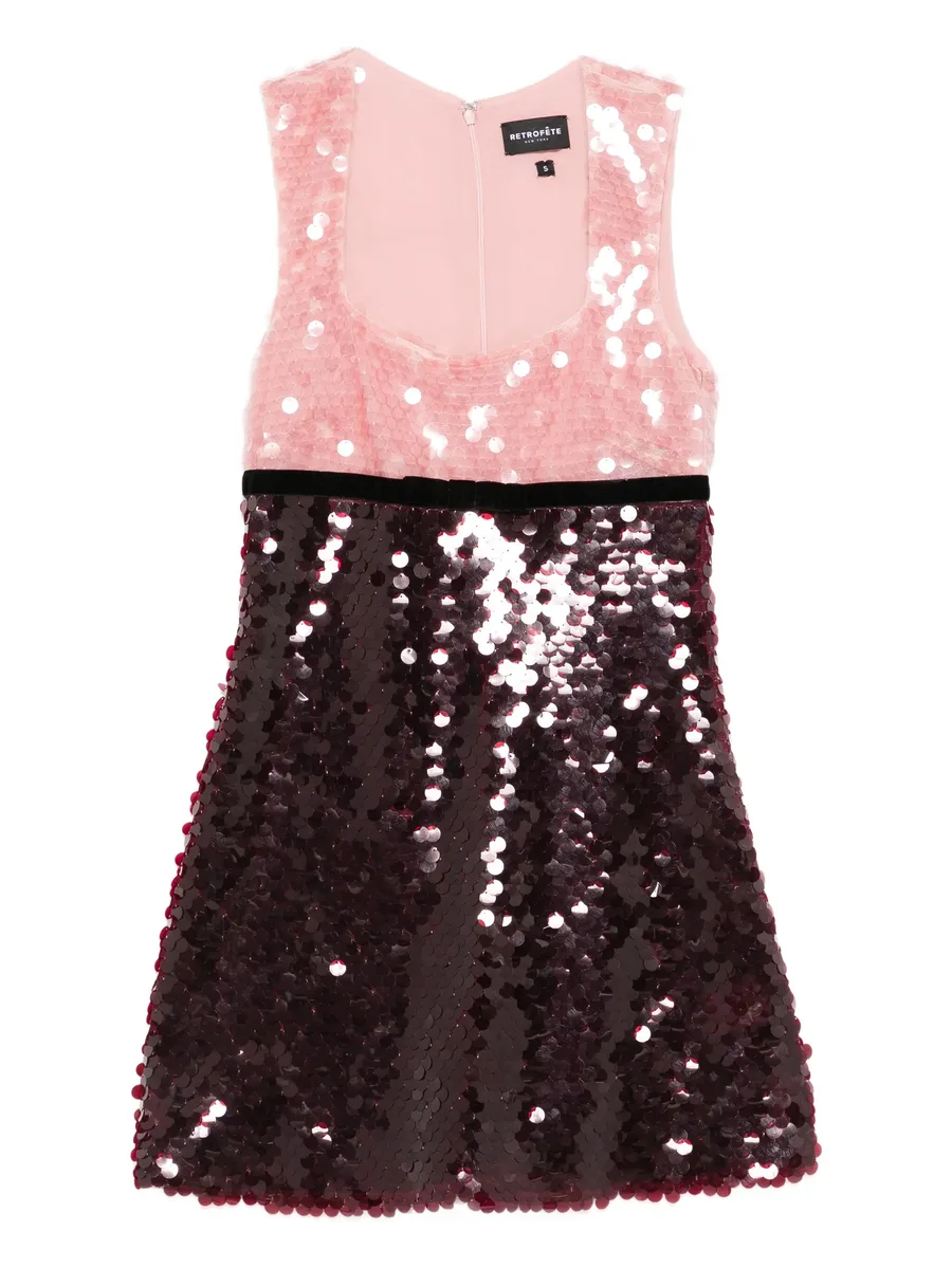 платье мини Amethyst с пайетками 2