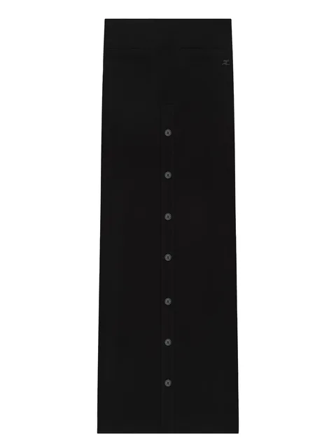 buttoned long skirt