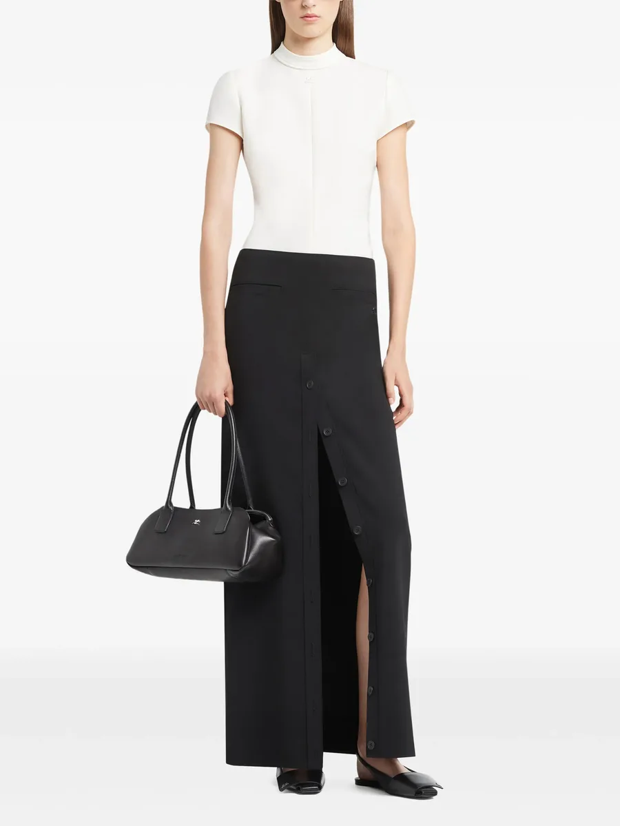 buttoned long skirt 4