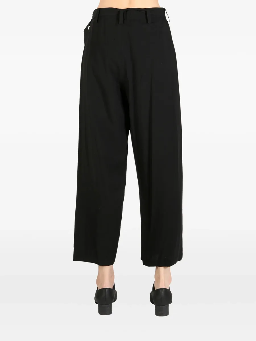 wrap-design trousers 8