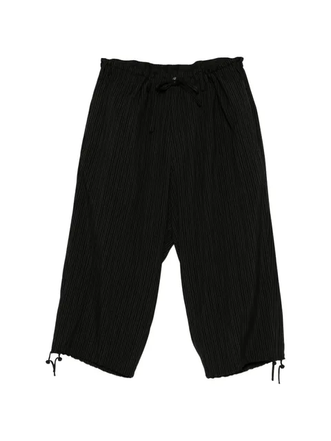 striped-pattern trousers