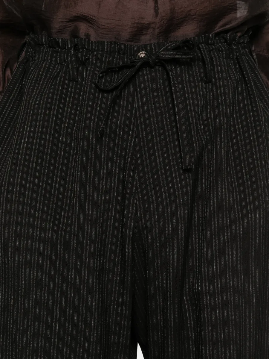 striped-pattern trousers 9