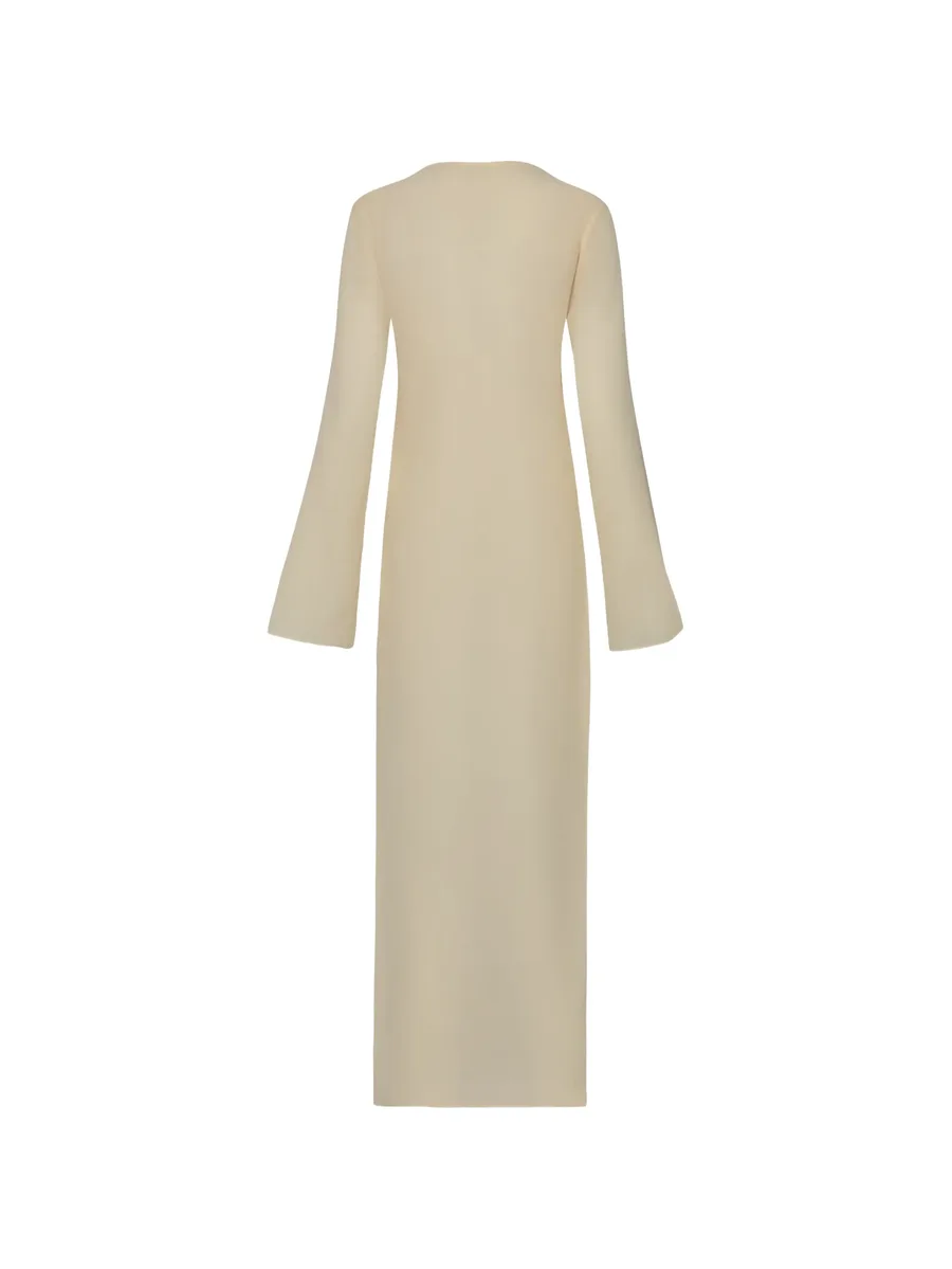 Luna bell-sleeves cut-out maxi cover-up 9