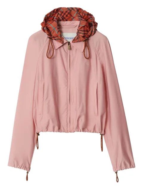 detachable-hooded jacket