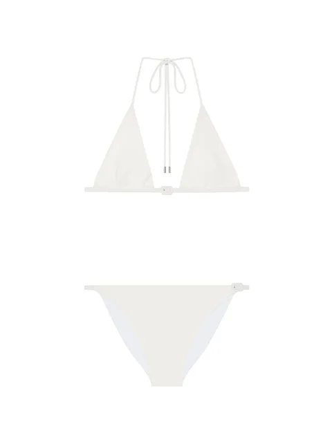 buckle-detail bikini set