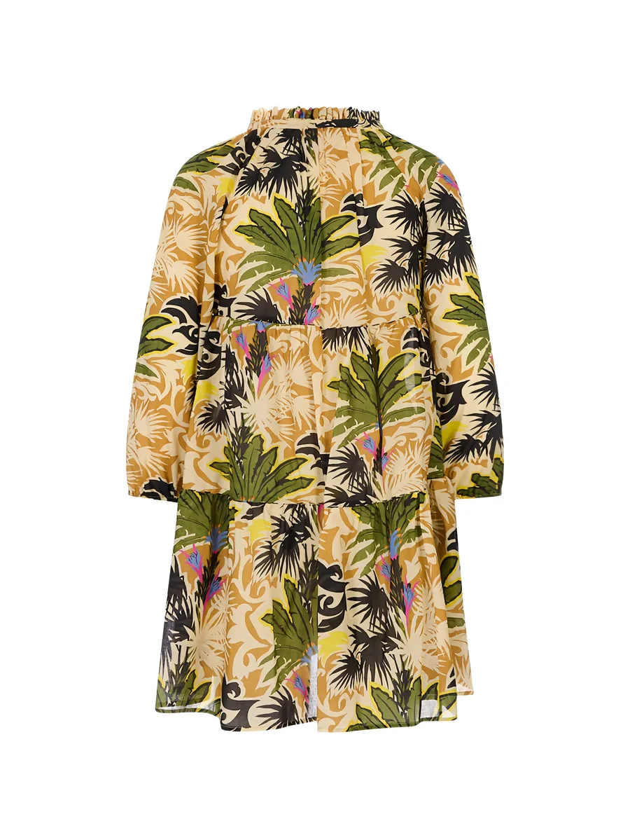 Clara embroidered-silk kaftan beach dress 4