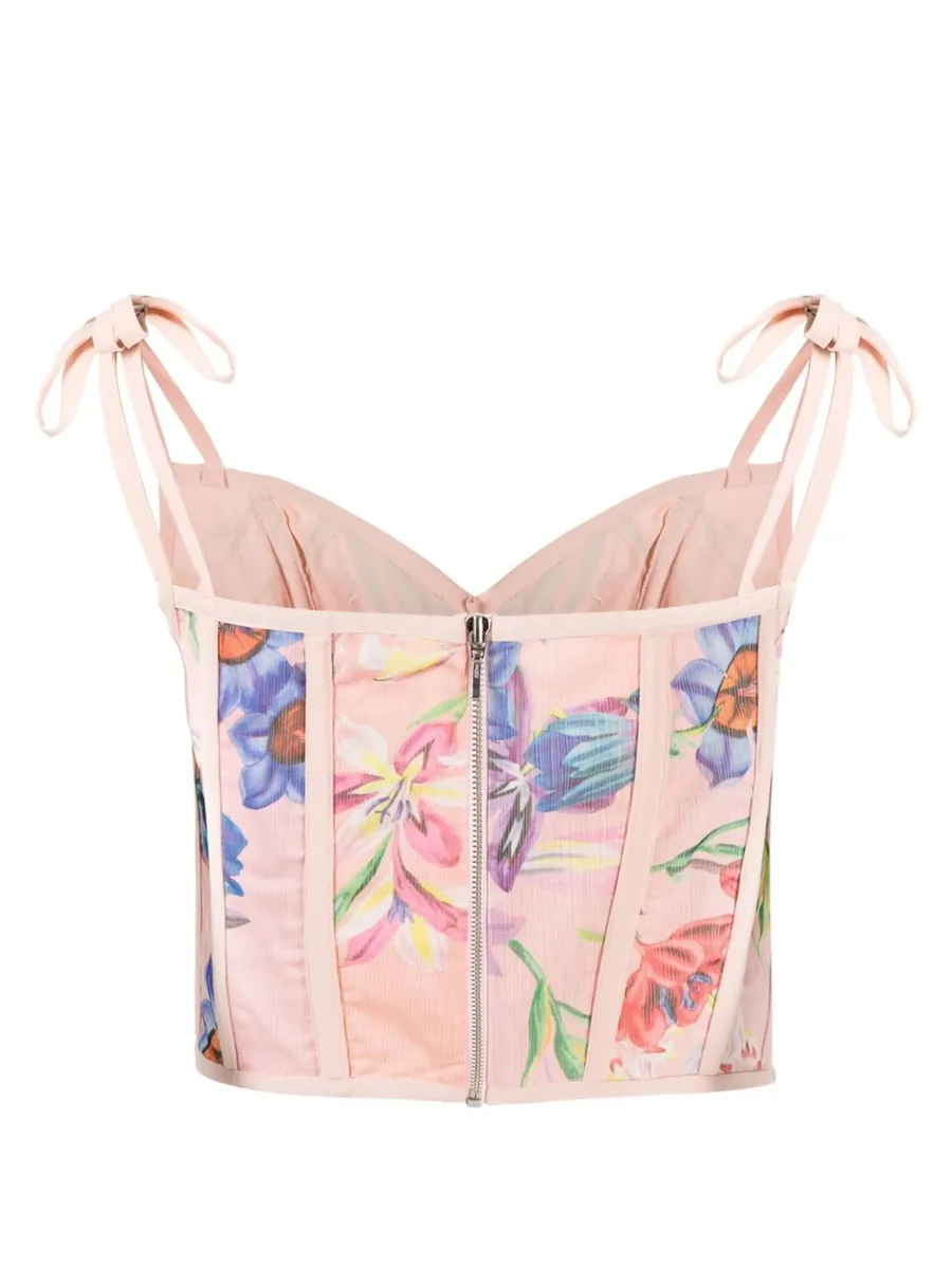 Iris bead-embellished beach top 4