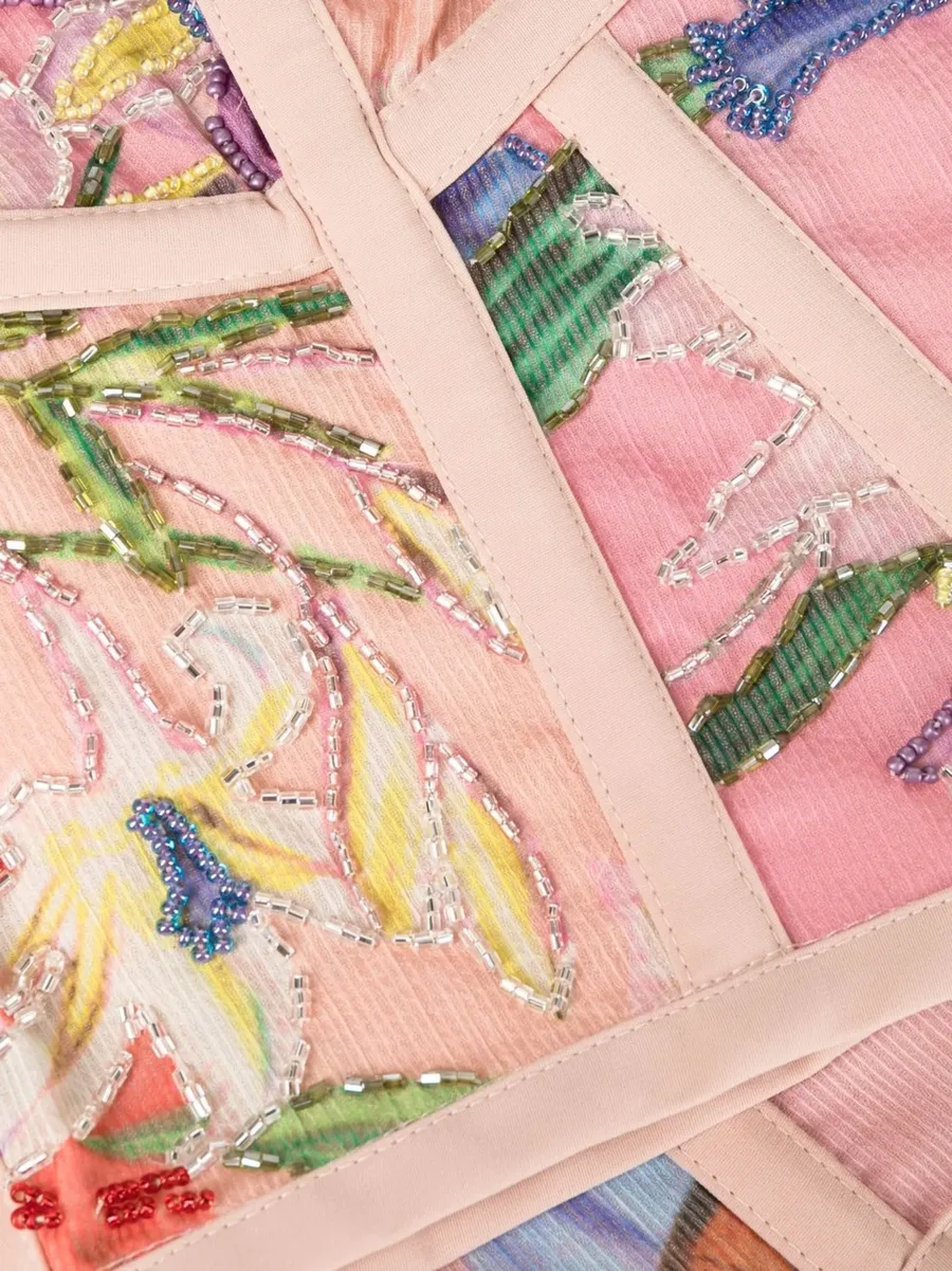 Iris bead-embellished beach top 6