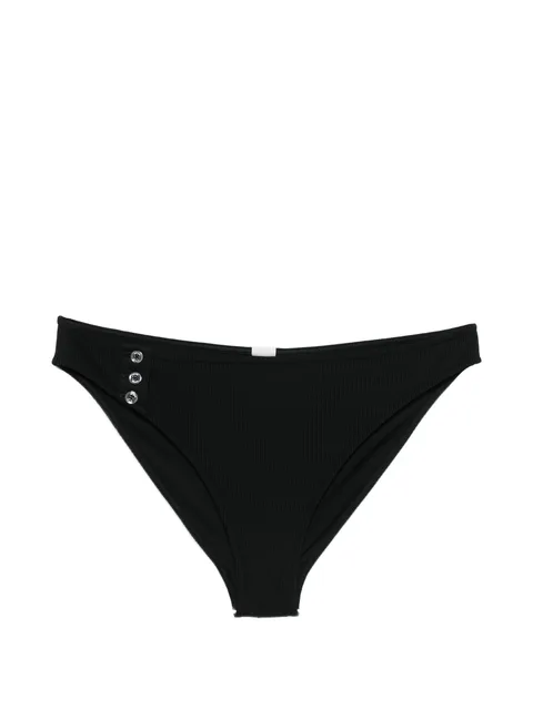 ribbed button bikini bottom