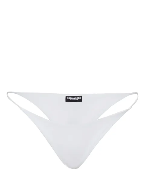 logo-print bikini bottoms