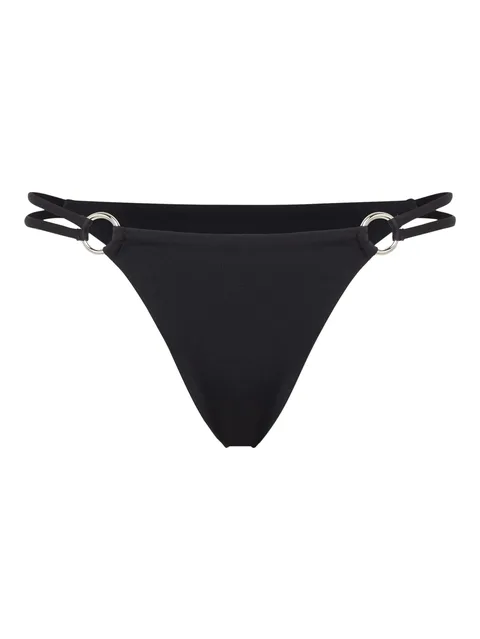 Bondage logo-print bikini bottoms