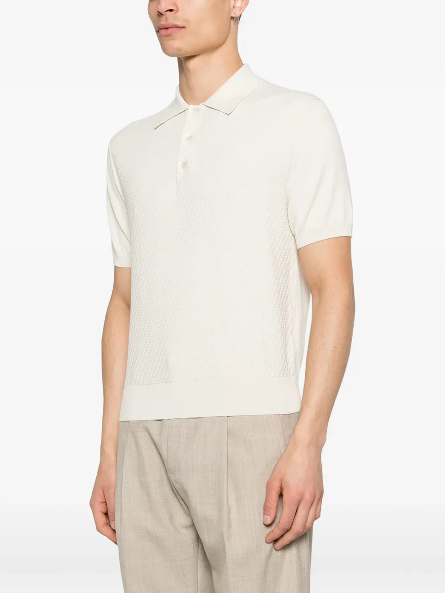 textured polo shirt 6