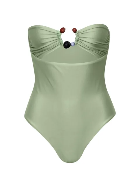 Tika ring-detail cutout swimsuit