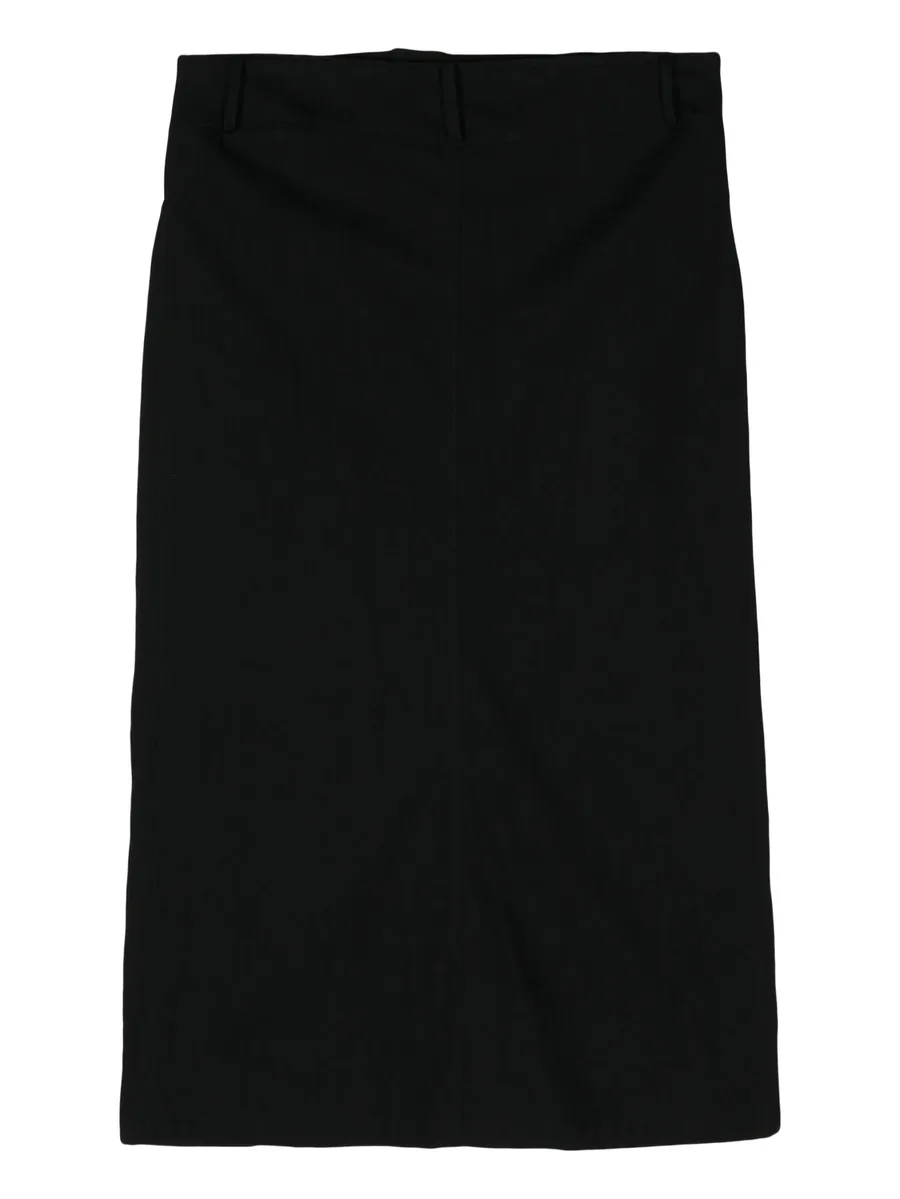 side-slit denim maxi skirt 4