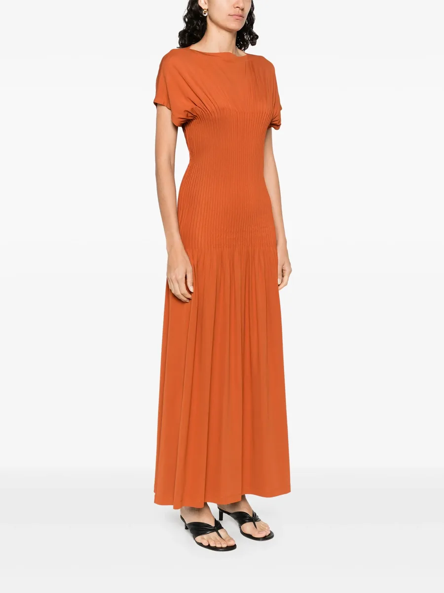 knife-pleated maxi dress 5