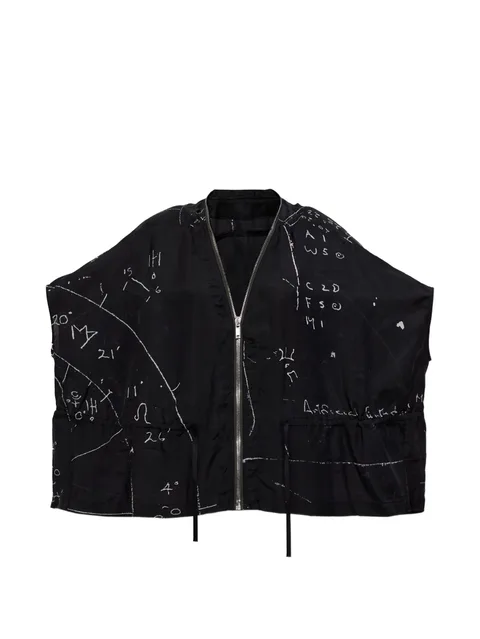 zip printed jacket