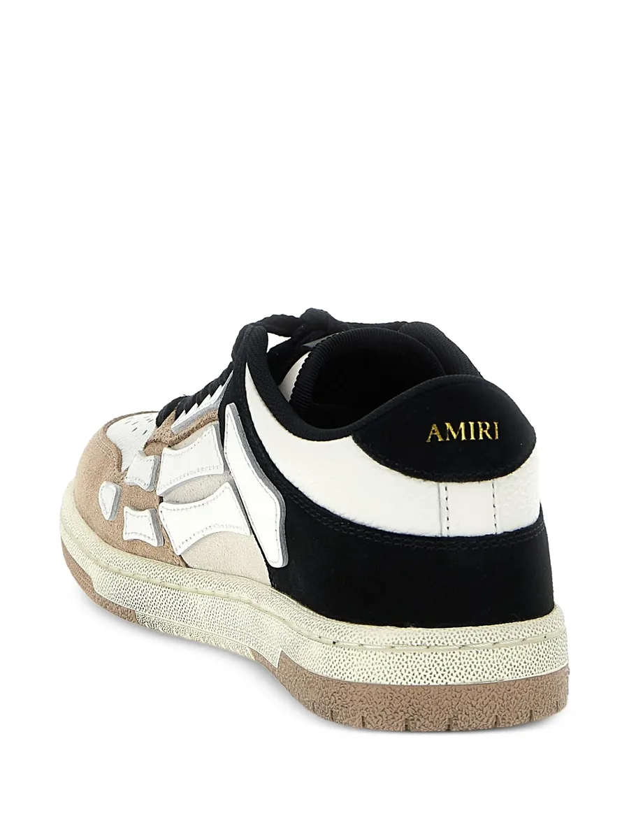 Distressed Skel leather sneakers 6