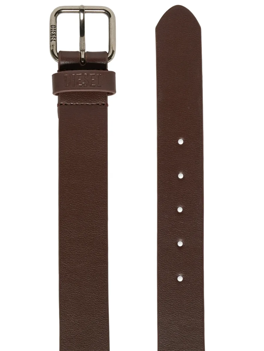 embossed logo buckle belt 4