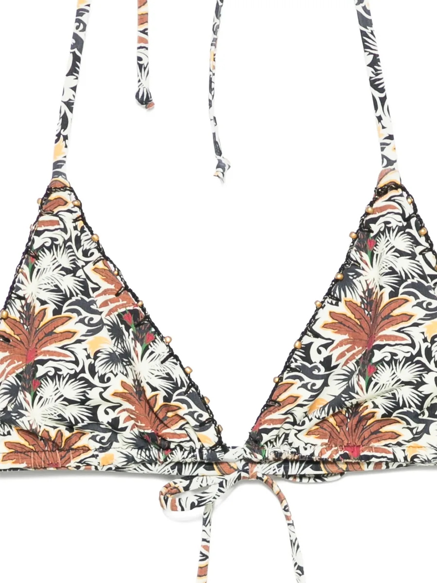 Melissa reversible printed crochet-trim bikini 6