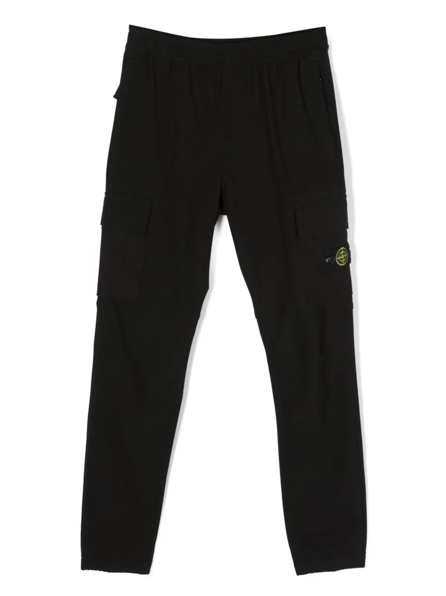 TEEN logo-patch cargo trousers 2