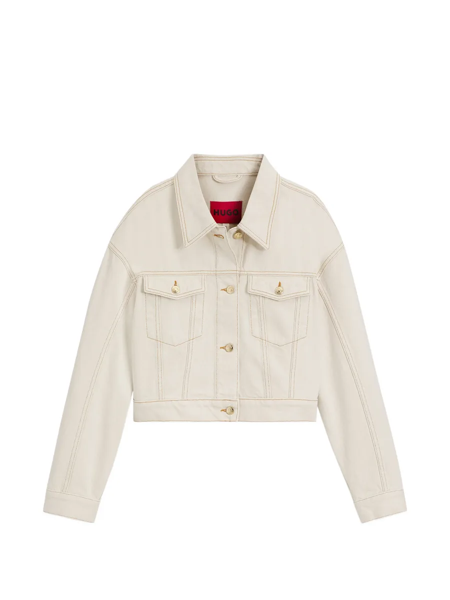 buttoned crop-style jacket 2