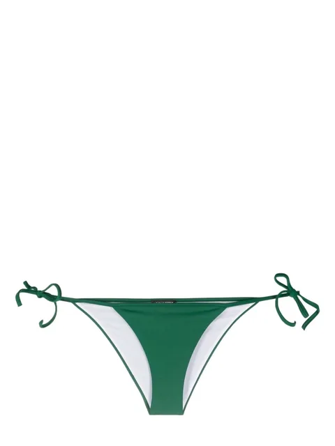 logo-print side-tie bikini bottoms