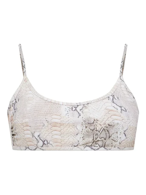 Cassis animal-print bikini top