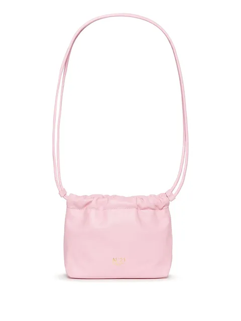 logo print shoulder bag